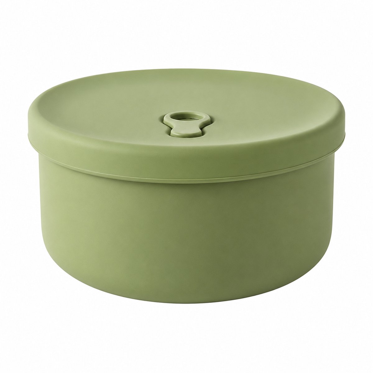 VHV - Lunchbox 700 ml - Ronde Broodtrommel met Deksel - Compacte Lunchbox voor School, Kantoor en Picknick - Lichtgroen
