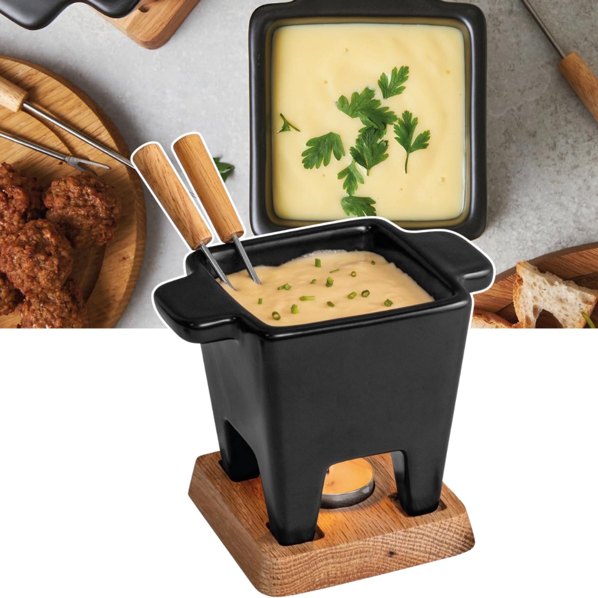 ApexArte® Fondueset - Fondue - Fonduepan