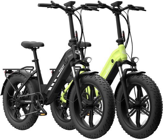 20Inch Elektrische Fiets - 250W Motor - 48V20Ah Lithium Accu - Actieradius tot 130 km - Hydraulische Schijfremmen - 20×4.0 inch Fatbike Banden - Shimano 7 Versnellingen–Elektrische Stadsfiets–Zwart — afbeelding 2