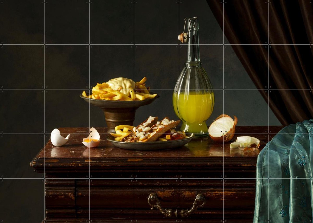 IXXI Royal Greacy Face, Igor Swinkels - 140 x 100 cm - Gratis ophangtool - Grote wanddecoratie en posters - Fotografie, Eetkamer, Keuken, Stilleven