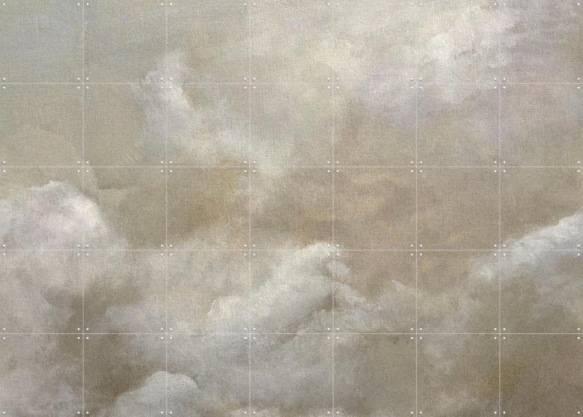 IXXI Cloud, Dan Hobday & Various - 140 x 100 cm - Gratis ophangtool - Grote wanddecoratie en posters - Naturalisme, Kwaststreken, Impressionisme