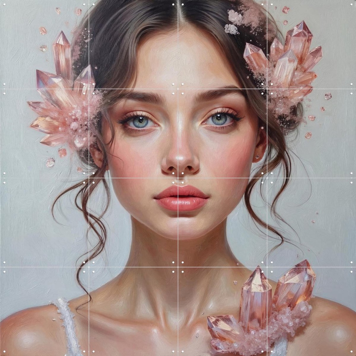 IXXI Prism of her Power, IXXI Studio - 80 x 80 cm - Gratis ophangtool - Grote wanddecoratie en posters - Surrealisme, Fantasierijk, Realisme