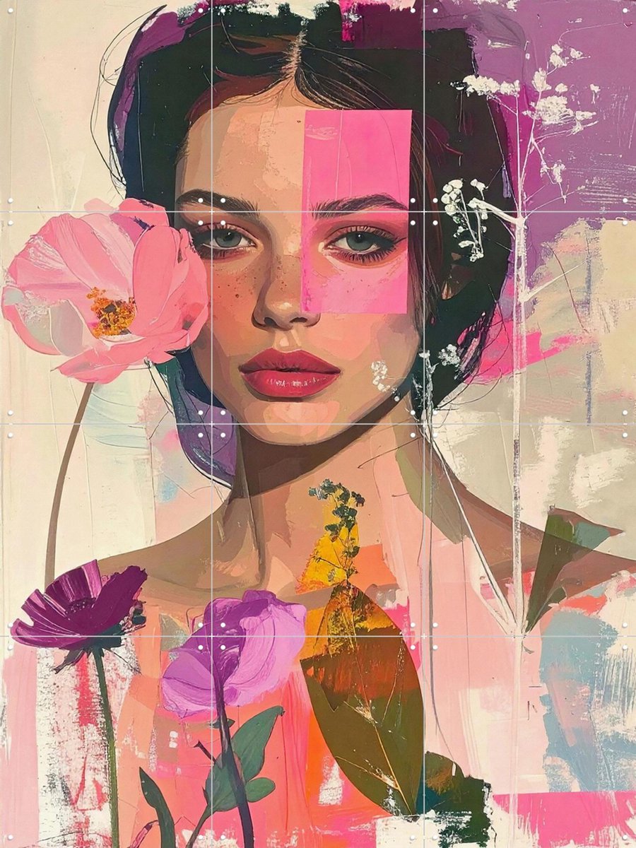 IXXI Whisper Of Summers Glow, Moonheart Artworks - 60 x 80 cm - Gratis ophangtool - Grote wanddecoratie en posters - Fantasierijk, Kleurrijk