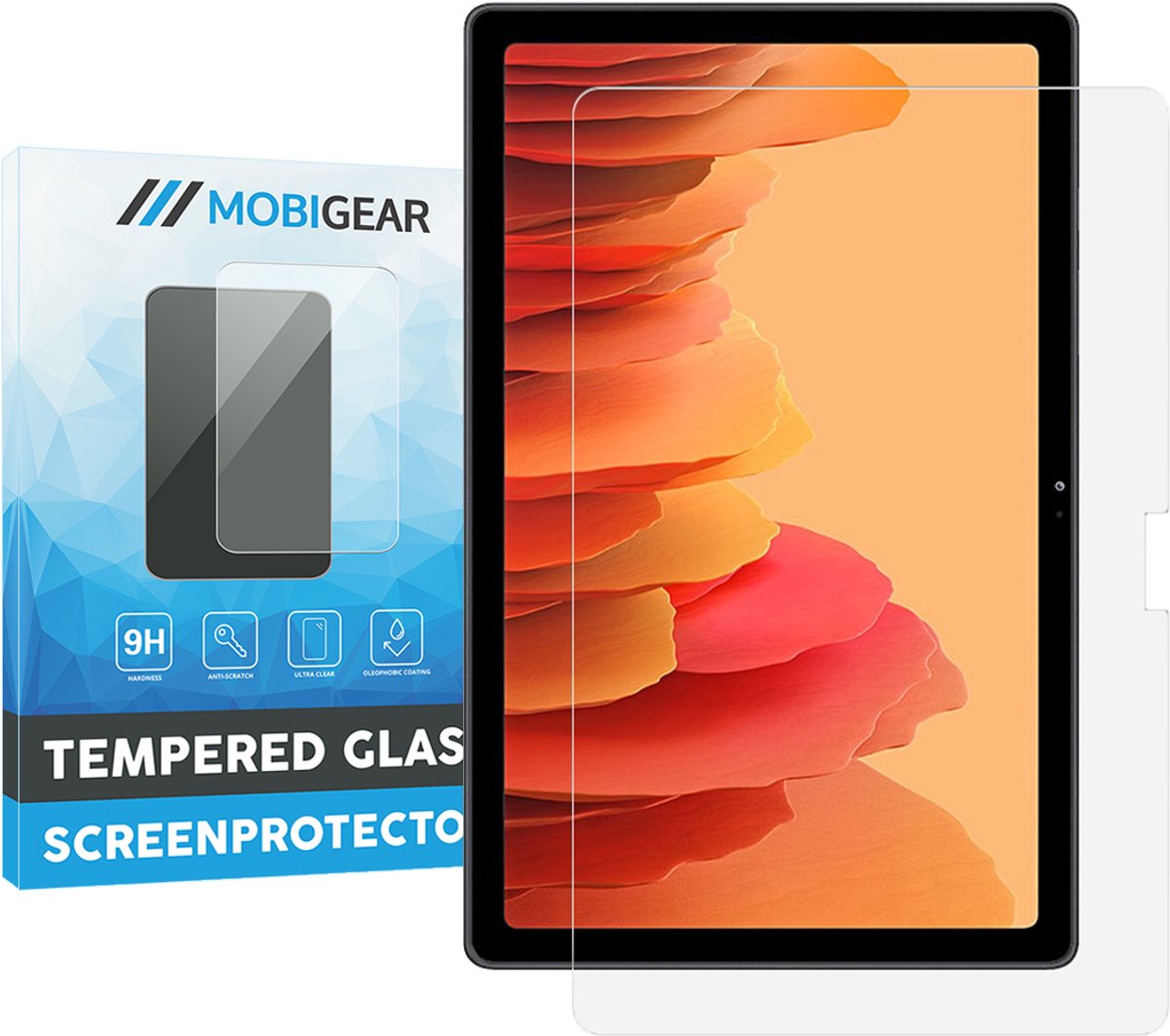Mobigear Screenprotector geschikt voor Samsung Galaxy Tab A7 (2020) Glazen | Mobigear Screenprotector - Case Friendly