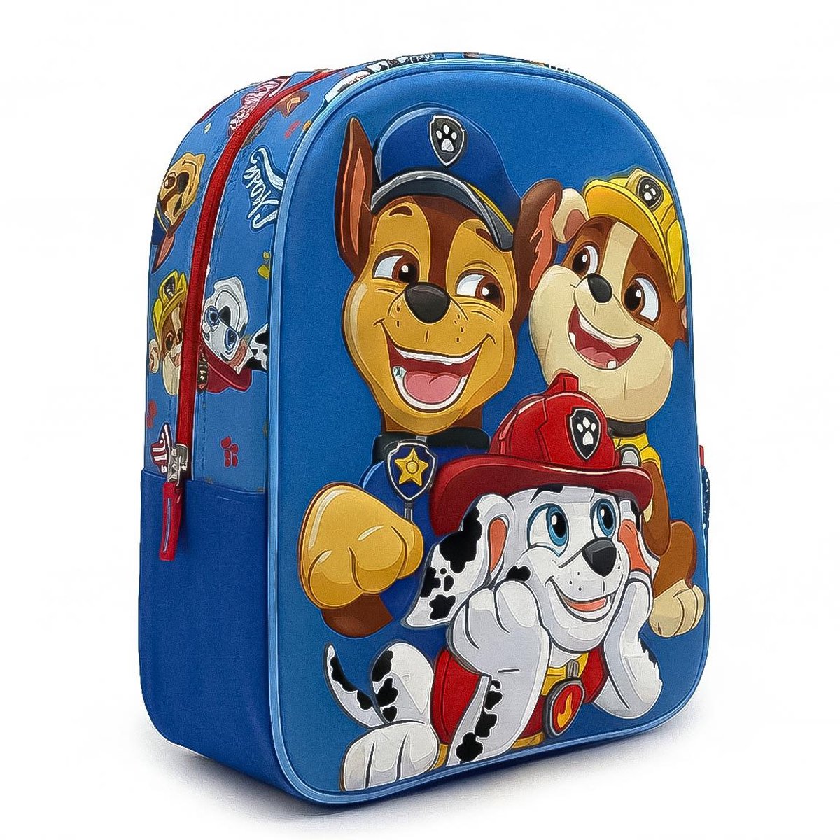 Paw Patrol 3D Rugzak voor Jongens – Blauw met Chase, Marshall en Rubble