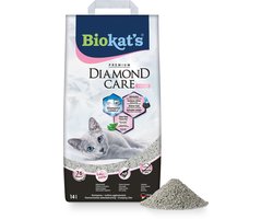 Biokat's Diamond Care Fresh - 14 L - Kattenbakvulling - Klontvormend - Babypoeder geur - Actieve kool