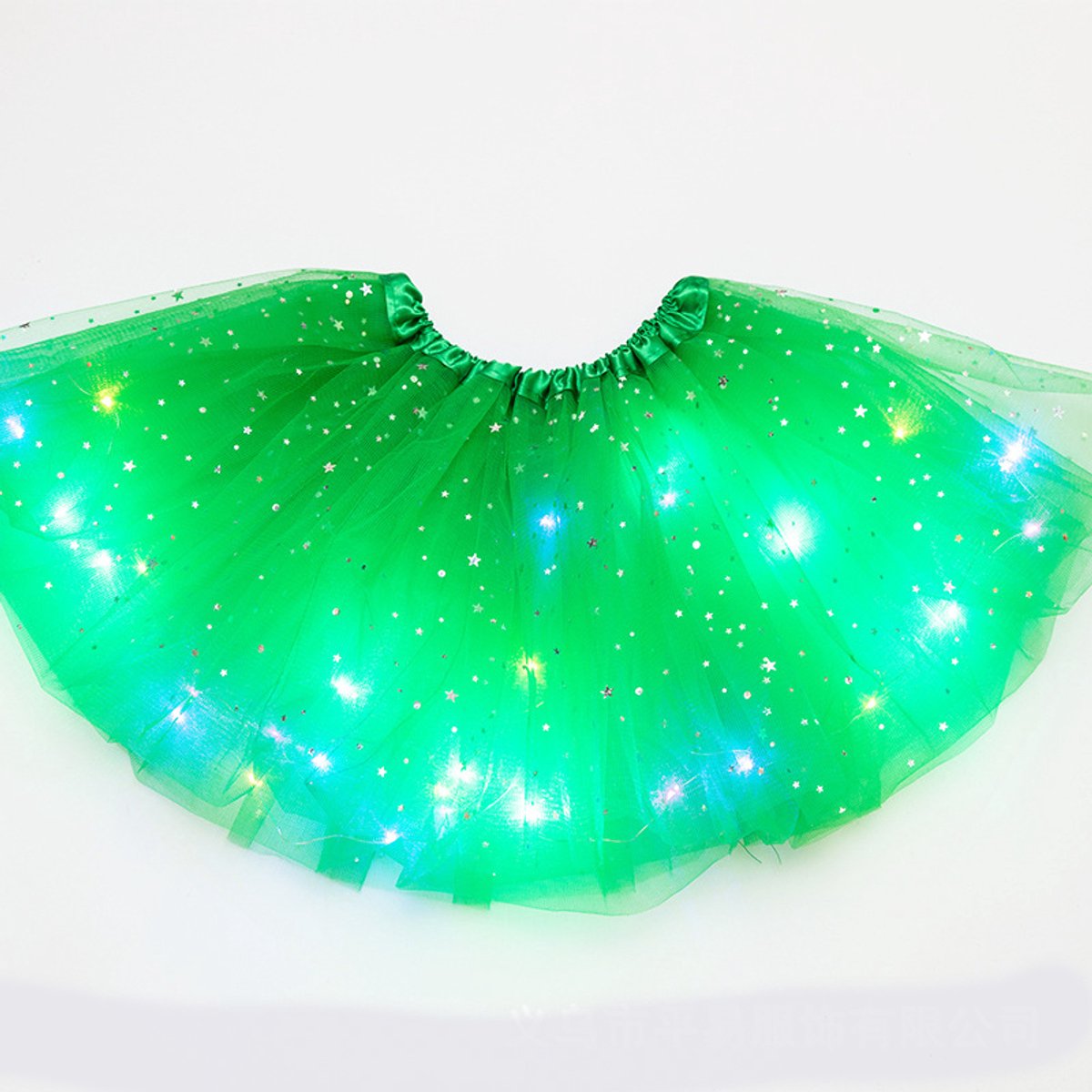 Wantohave Lichtgevend Tutu Rokje Mini Meisjes - Groen - RGB Verlichting - One Size - 3 t/m 8 Jaar