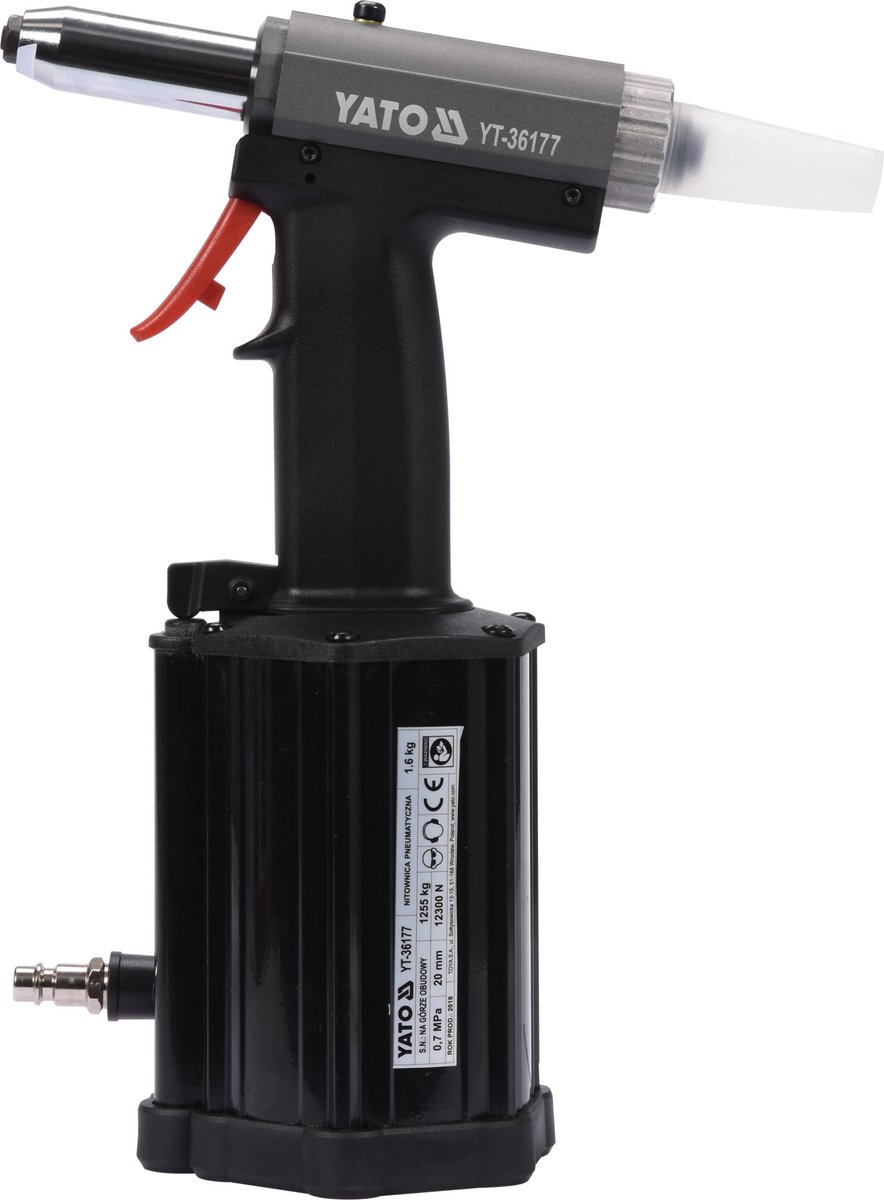 Yato YT-36177 Serie - Pneumatische Rivet Tool - 4,0-6,4mm - Lichtgewicht en Ergonomisch