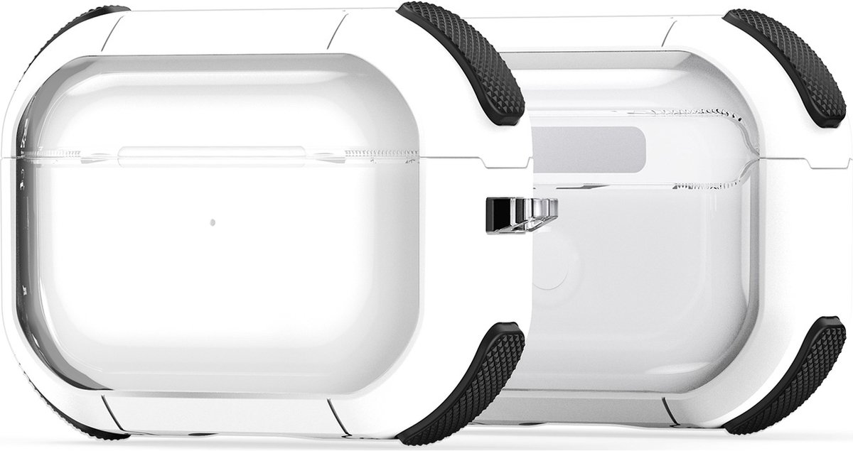Mobigear Hoesje geschikt voor Apple AirPods Pro 1 Hardcase Hoesje | Mobigear Shockproof - Wit