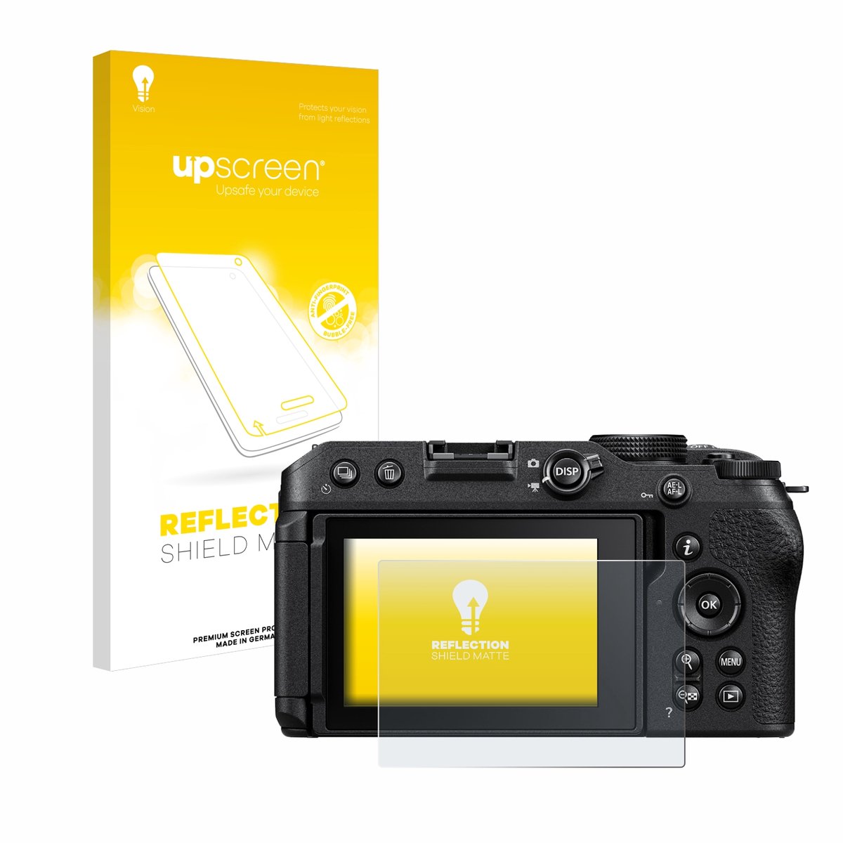 upscreen - Screenprotector voor Nikon Z 30 - Folie Beschermfolie anti glare matte