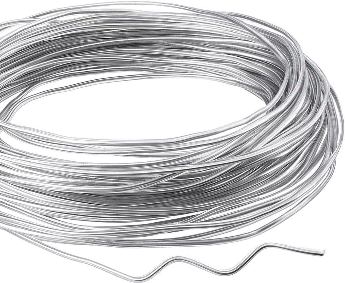 PandaHall 20 meter aluminium draad uitbenen voor naaien, 2,5 mm plastic uitbenen korset uitbenen ronde blijft uitbenen duidelijke singels uitbenen voor korset ambachten trouwjurk verpleging caps