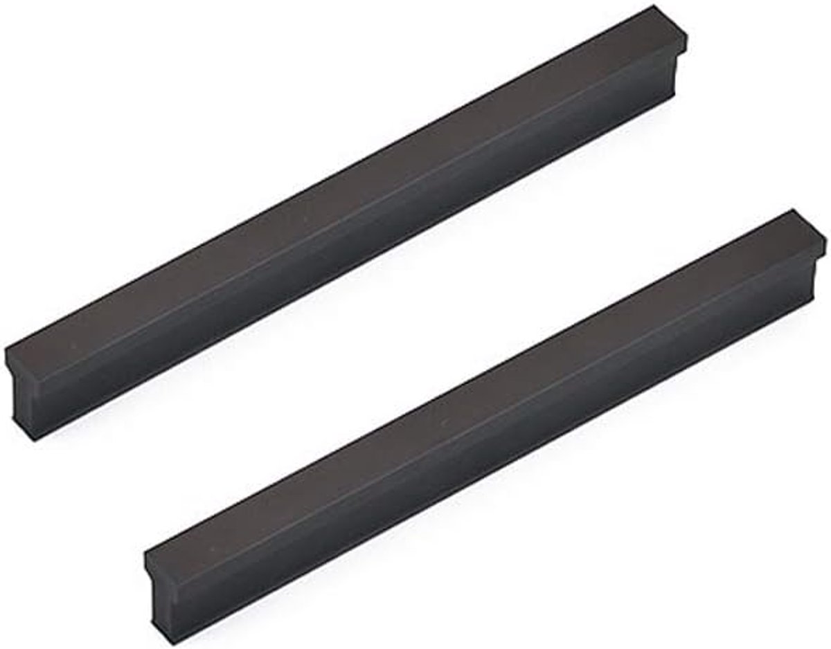 128mm Keukenkast Kast Handgrepen Aluminiumlegering Garderobe Handgrepen Meubels Deurgrepen T-vormige Trekt 2-pack (Mat Zwart)