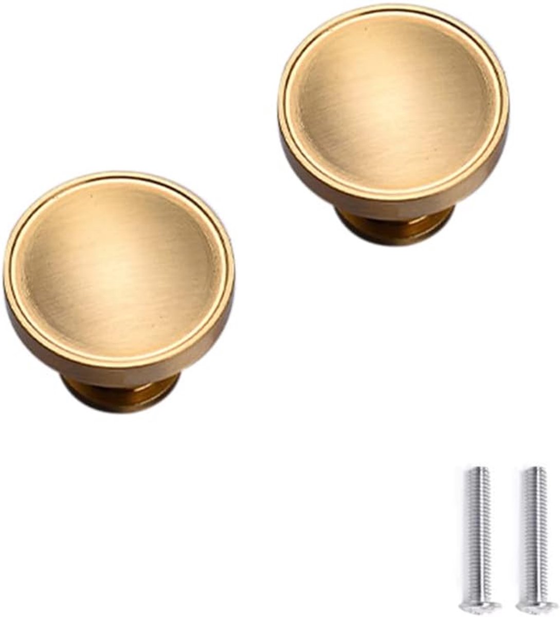 2 stuks Keukenkast Handvatten Goud Messing Kast Handgrepen Laden Knoppen Bar Handvat Keuken Meubels Deurgrepen Trekken 28mm