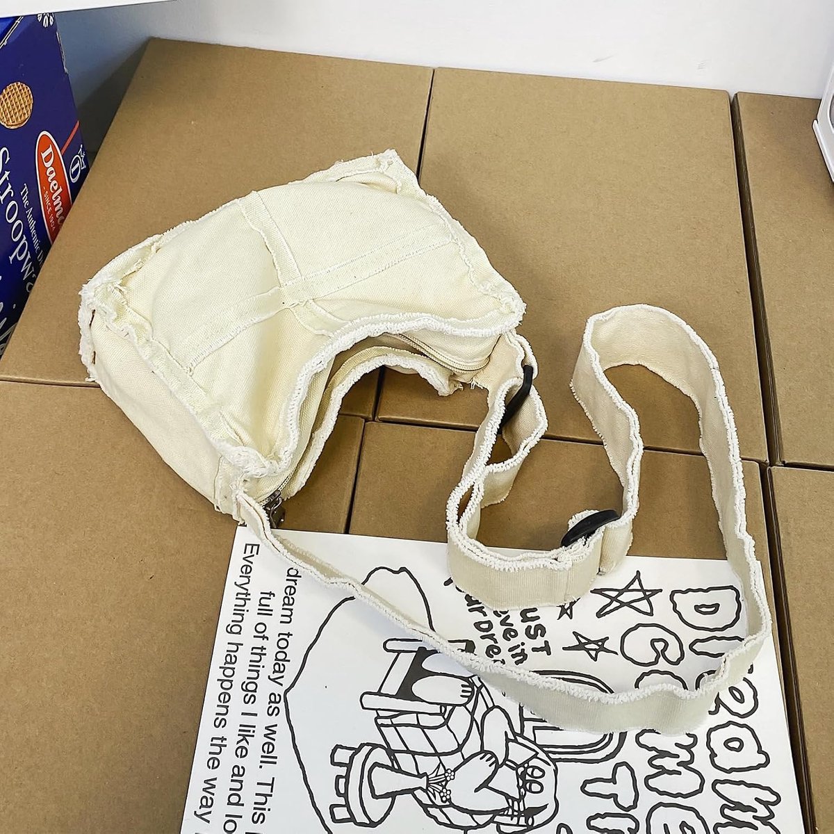 canvas schoudertas dames / heren vintage schoudertas vrije tijd crossbody tas voor dagelijks gebruik en reizen
