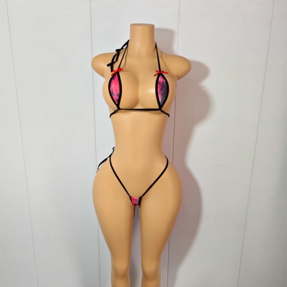 Micro Bikini Transparant Badpak G String Valentines BH En Panty Set Sexy Lingerie Tweedelige Badpakken Vrouw