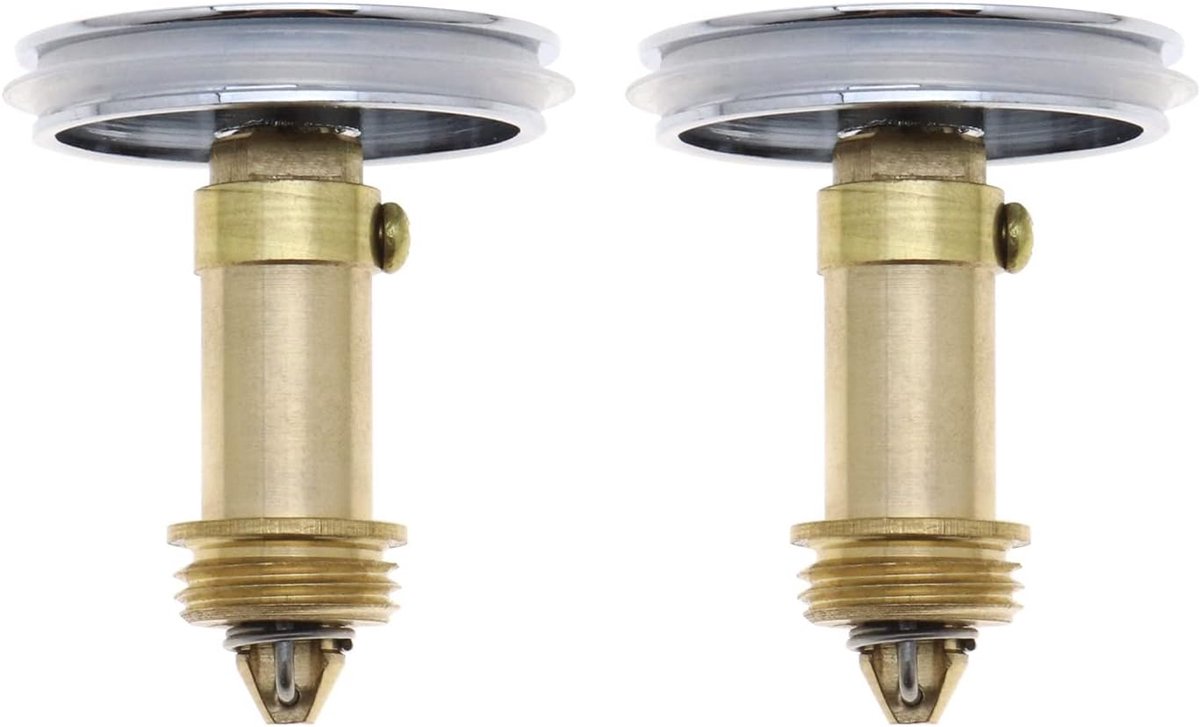 2 stks Badkamer Gootsteen Plug Stopper 38Mm Wastafel Pop Up Klik Clack Plug met Messing Slotted Bolt Lente voor Bad Vanity Sink Bad Keuken
