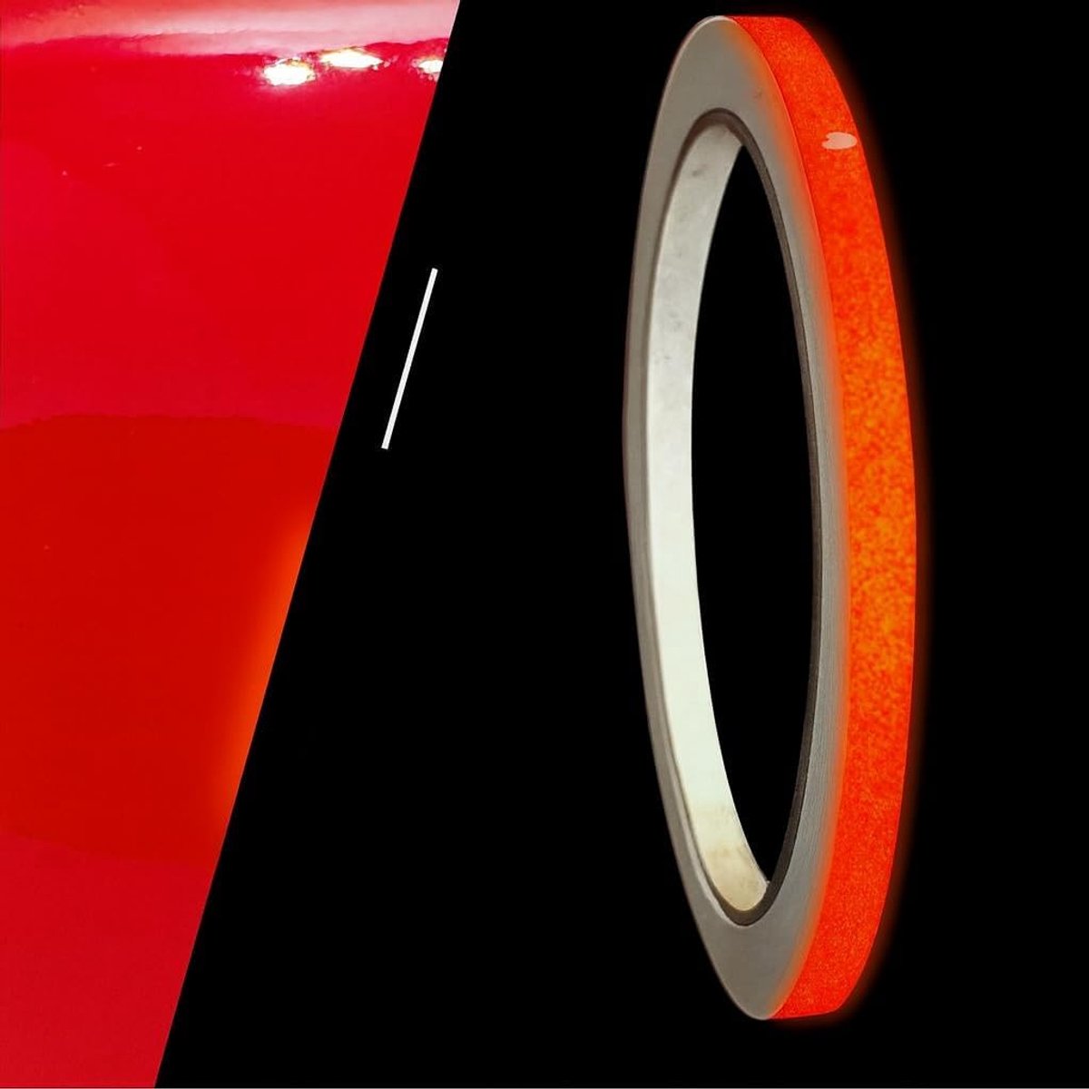 sierstrepen rood reflecterende reflecterende sticker 5 mm lengte 10 m auto reflecterende band rood