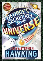 Boekomslag "George's Secret Key To The Universe" met een astronaut, planeten en tekst.