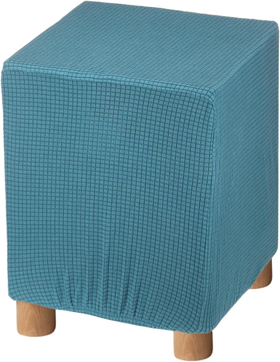 Voetkruk Hoezen - Bank Beschermers - Meubels Verfrissen - Zachte Chenille Stof - 13-18 Inch - Turkoois Blauw