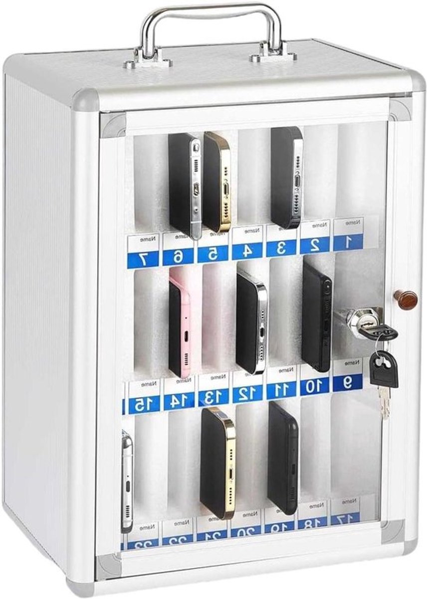 Kluis voor mobiele telefoons van metaal 24-bits Allecto Plus