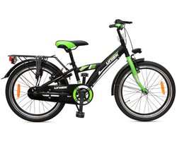 Kinderfiets Uniek 1S 20'' Zwart/Groen