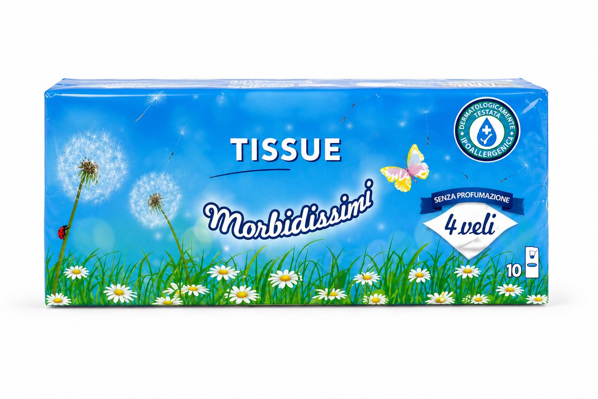 Zakdoekjes 24x10pk 21x21cm cellulose 4 laags 2400st (6151808439401)