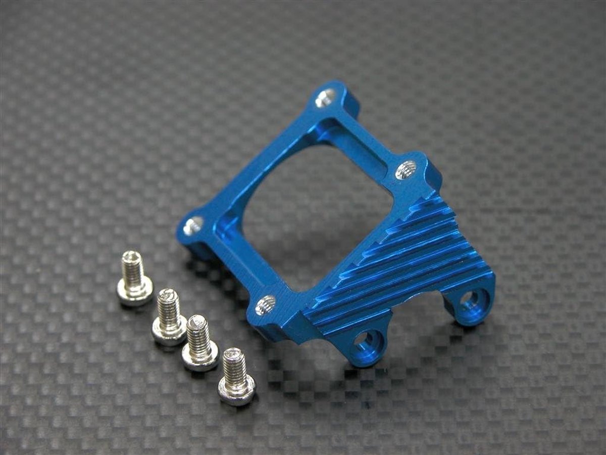 Motor Koelplaat - Upgrade Onderdeel - RC Auto - Aluminium Constructie - 1 Stuks - Blauw