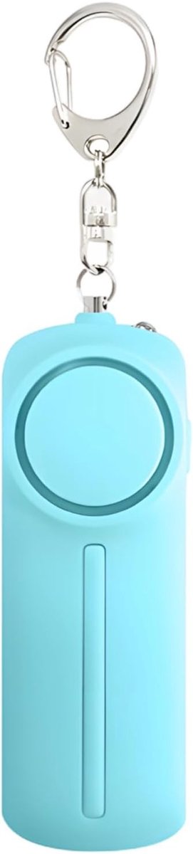 Persoonlijk Alarm - Noodhulp Sleutelhanger - Veiligheid Onderweg - 130 dB Luid Geluid - 3.4 x 1.4 Inch - Blauw