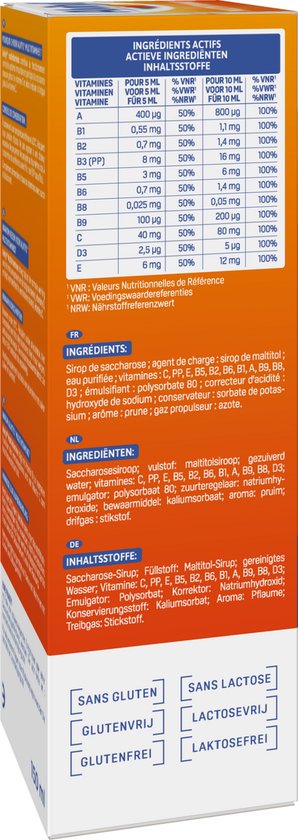 Alvityl® Multivitaminen Siroop - 11 Vitaminen - Vitaliteit & Fitheid - Vanaf 3 Jaar - 150 ml