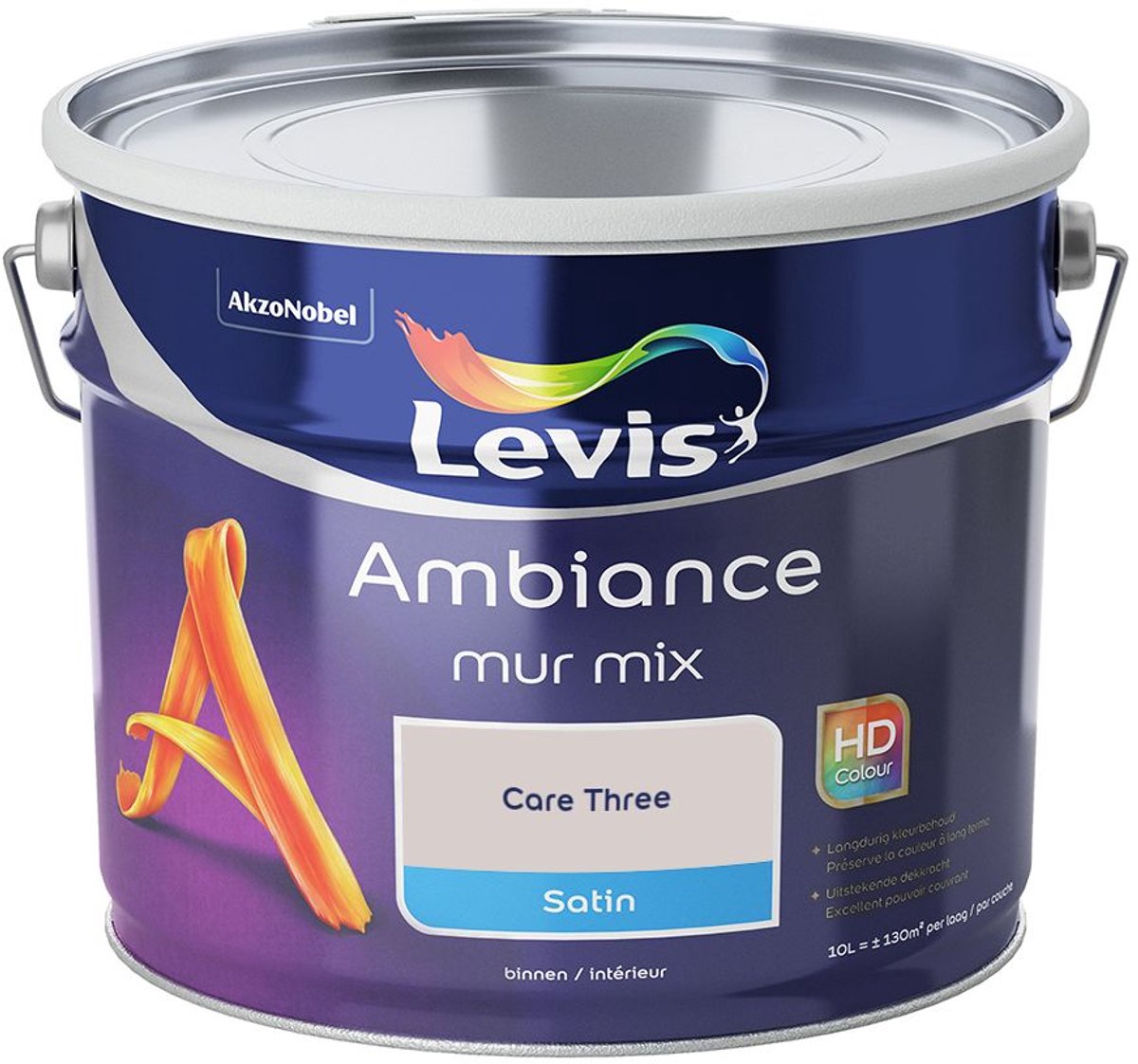 Levis - Ambiance Mur Satin Mix - Care Three - Mengverf - 10 L