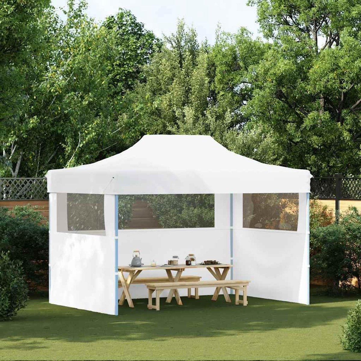 Opvouwbare partytent - Feesttent buiten - Feestelijke evenementen - UV en waterbestendig - 280 x 410 cm - Wit