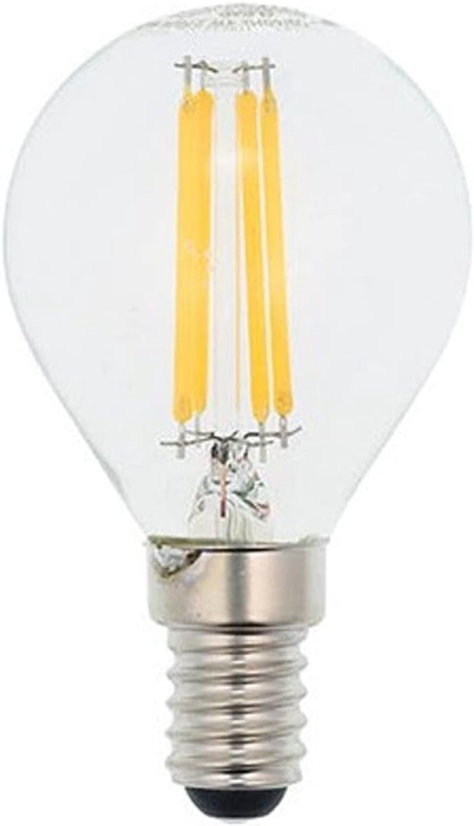 LED Filament Kogellamp - Kogellamp E14 - Sfeerverlichting Creëren - Vervangt 50W - Ø45mm - Helder