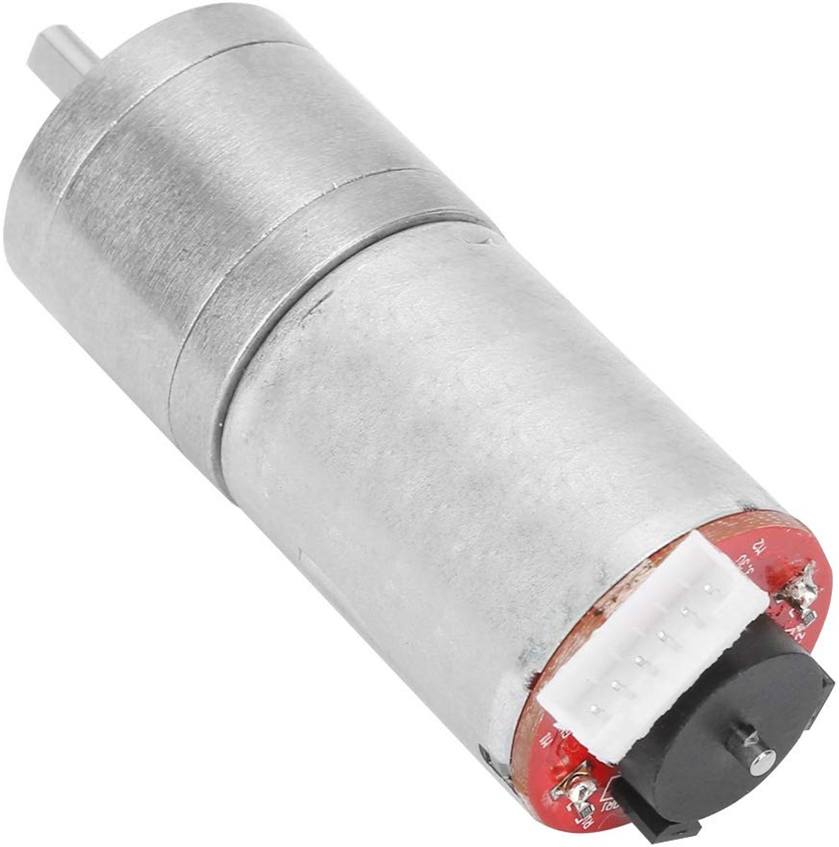 Encoder Motor - DC Motor - Robot Bouwen - Hoge Koppel - 25mm Diameter - Zilverkleurig