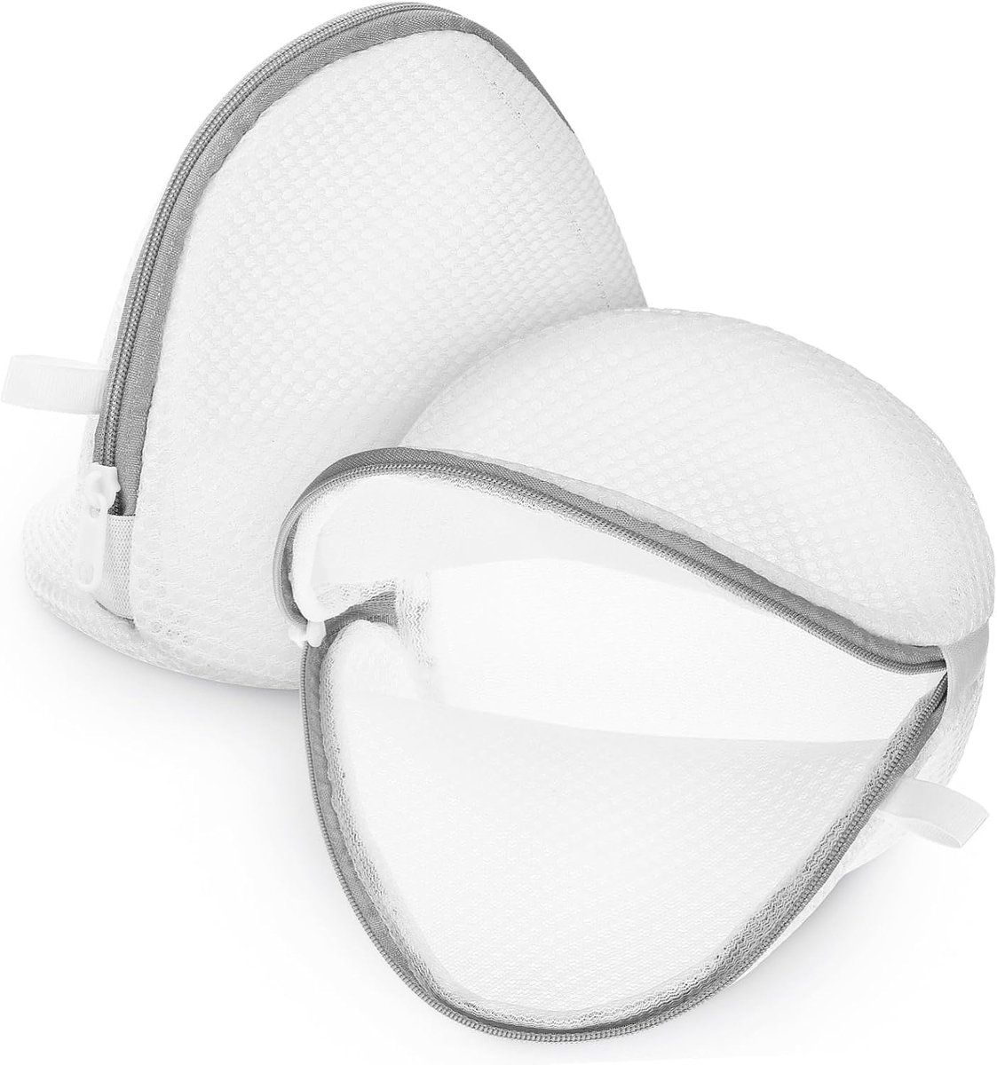 Waszak Set - Kledingbeschermer - Delicate Was - Veilige Ritssluiting - 20x17x1.7cm - Grijs
