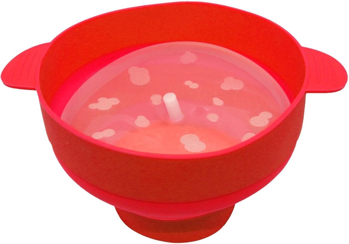 Popcorn Maker - Popcorn Kom - Films Kijken - Olievrij Poppen - Vaatwasserbestendig - Rood