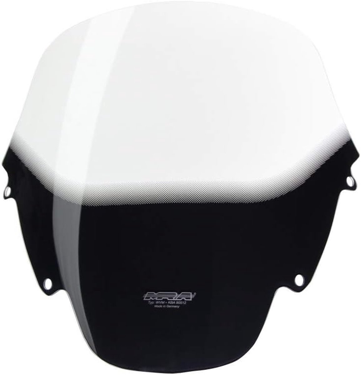Motor Windscherm - Kuipruit Deflector - Bescherming Tegen Wind - Originele Vorm - 375x370mm - Smokegrey