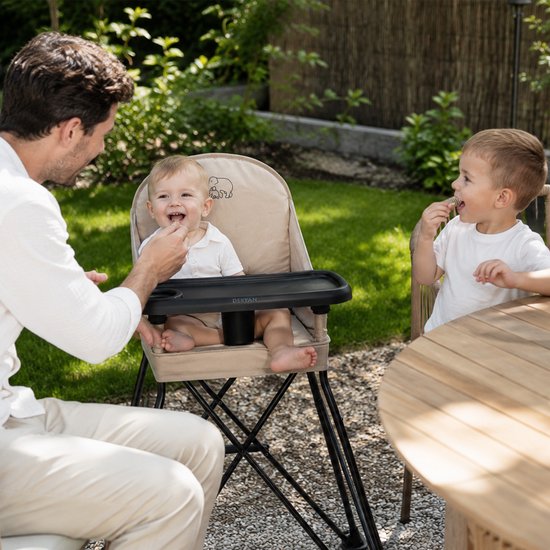 Deryan Pop Up Kinderstoel Inklapbaar - Inclusief Draagtas - Nougat van Deryan — afbeelding 5