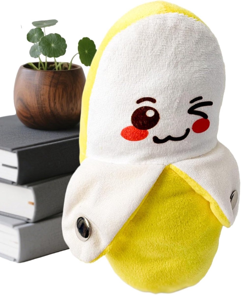 Muzikale Knuffel Banaan - Zintuiglijk Speelgoed - Baby Entertainment - Aanraakactieve Geluiden - 21 cm - Geel