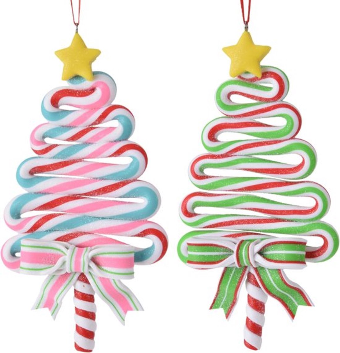 Store_8 - Peperkoek Man - Kerstboomdecoratie - Set van 3 - Hangende Ornamenten