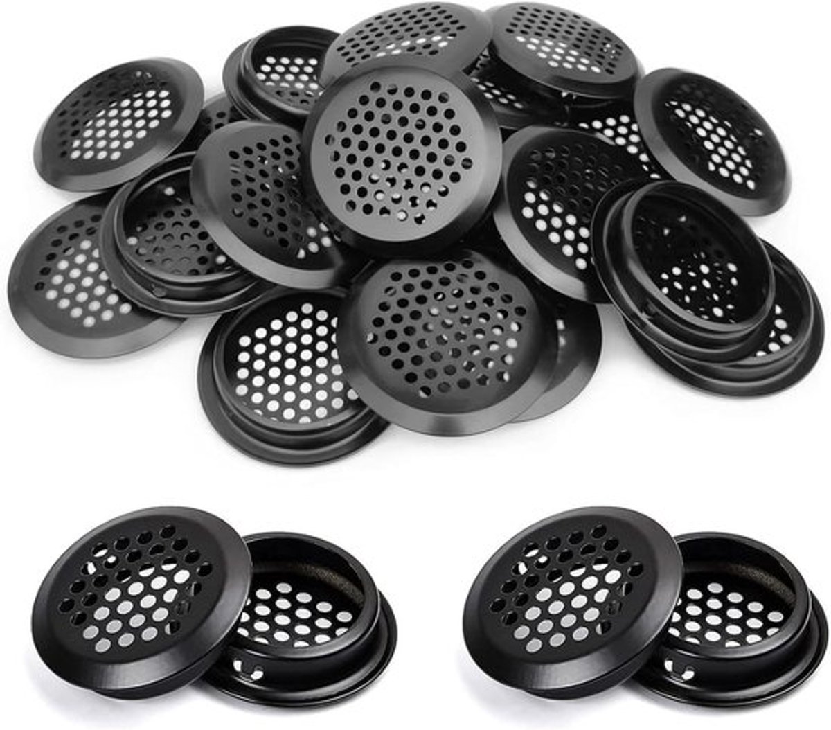 Rond ventilatierooster van roostervrij staal Inovra Plus