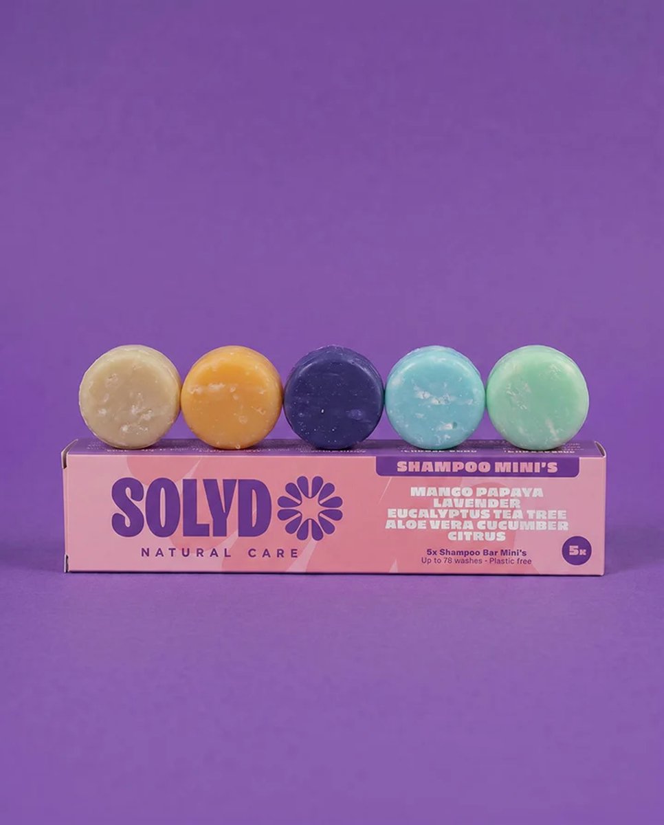 Shampoo Bars proefpakket | SLS- & SLES-vrij | Dierproefvrij | Plasticvrij | Crueltyfree | Ideaal voor droog haar | Zeer geschikt voor een droge hoofdhuid | 100% biologisch afbreekbare verpakking - shampoobar