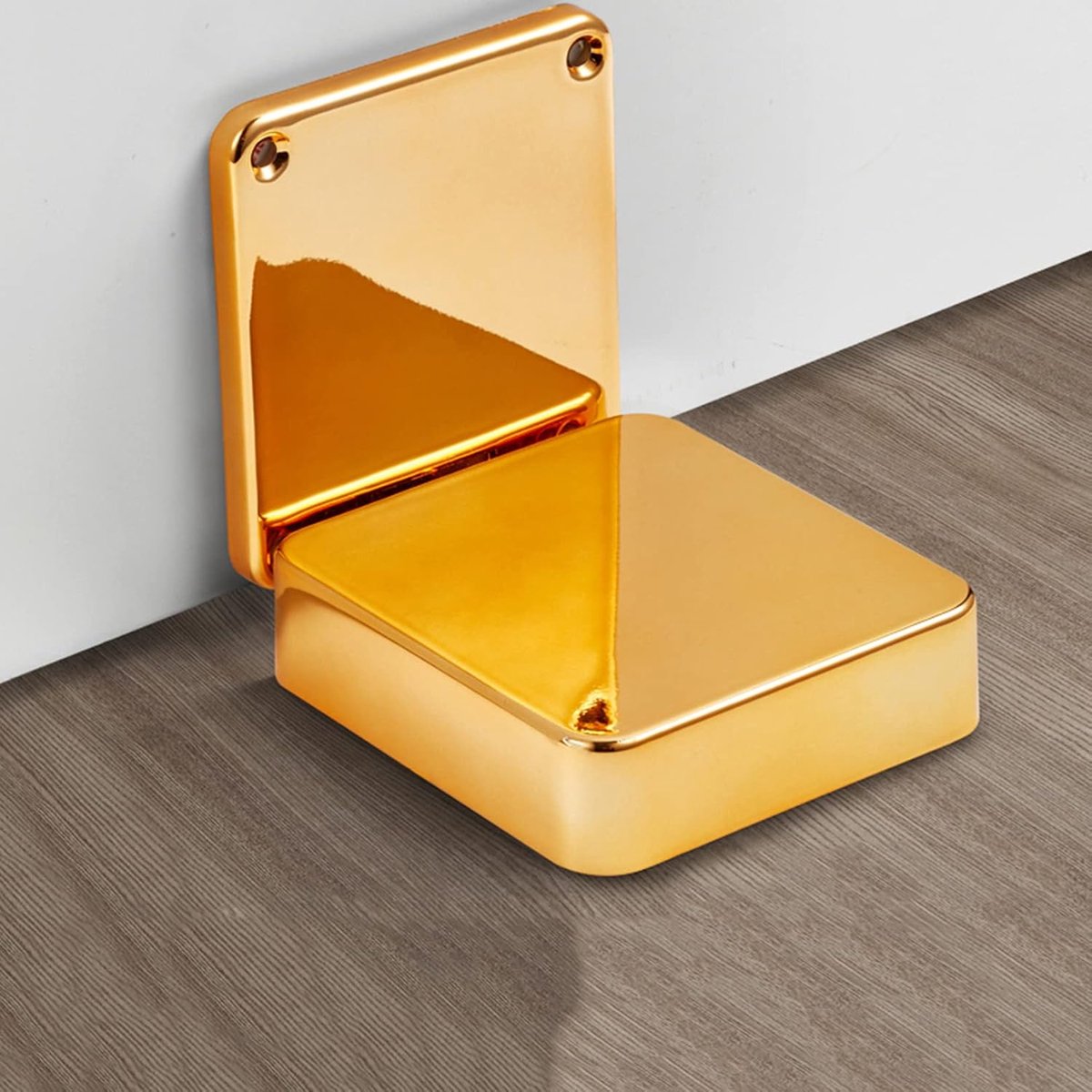Deurstop - Deurdemper - Deuren Open Houden - Geen Magnetisch - 2 Stuks - Goud
