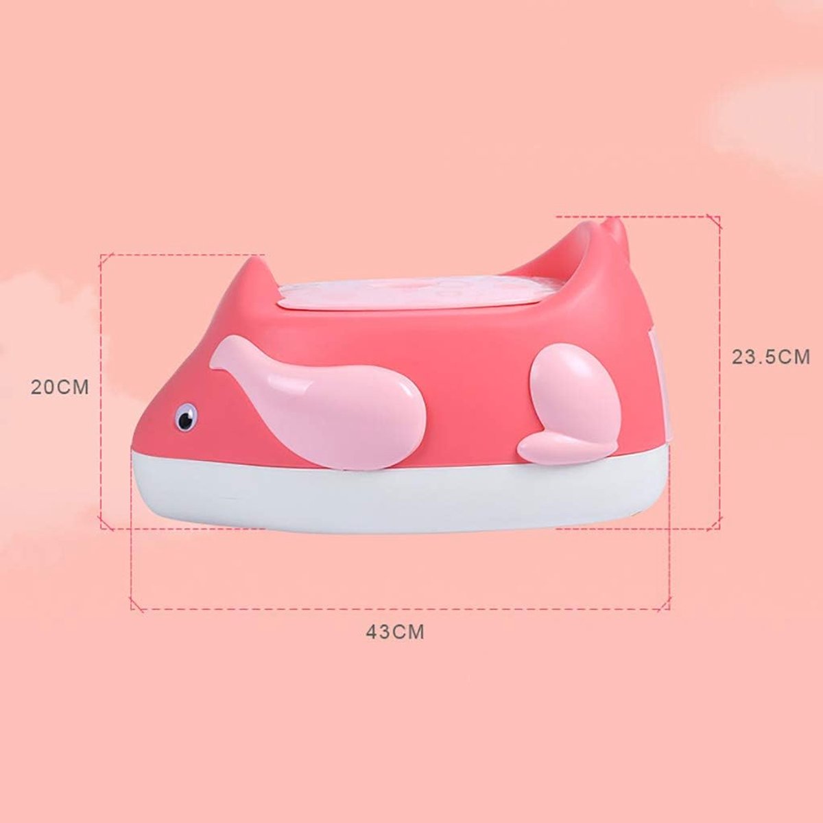 Baby Toilet Potje - Kinder Potje - Zindelijkheidstraining - Ergonomisch Antislip - 33 x 43 x 23.5 cm - Blauw
