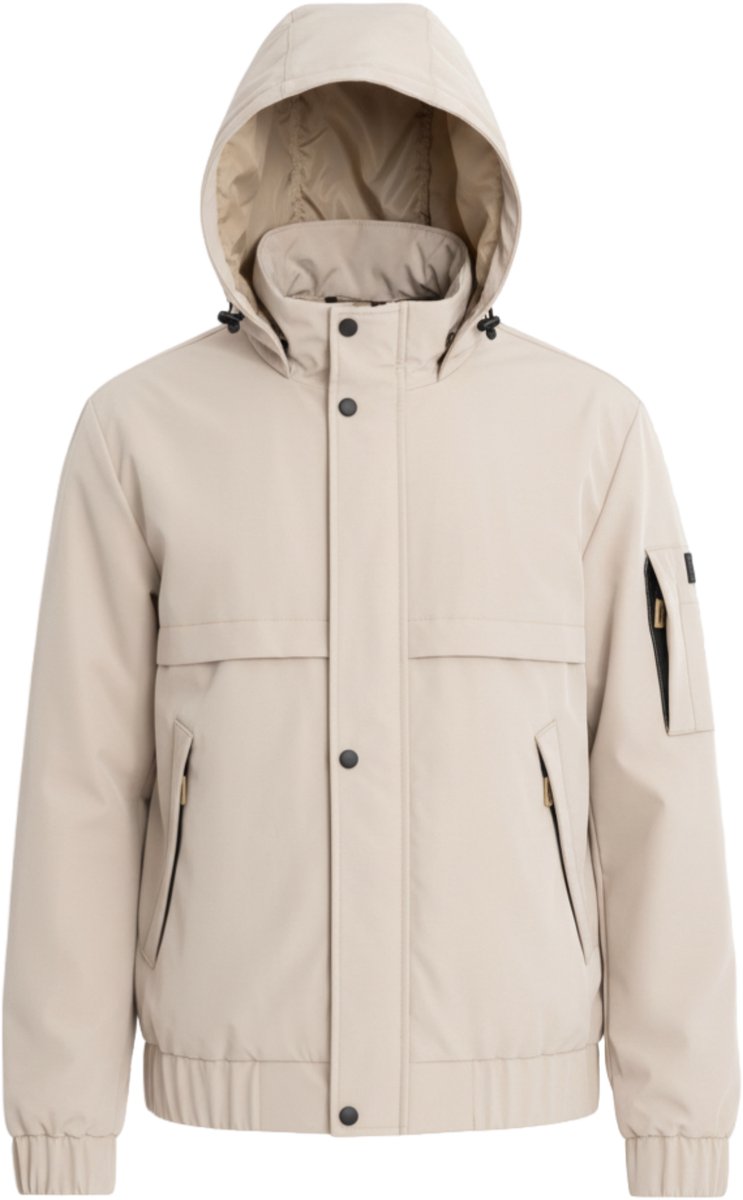 OMBRE Jas - Rits - Effen Beige L