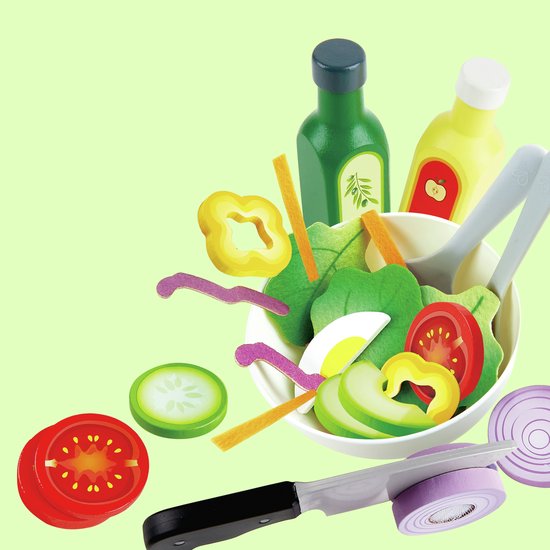 Hape speelset met nagemaakte salade