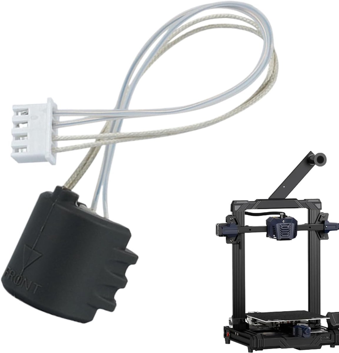 3D Printer Onderdelen - Verwarmingselement Component - Hobby Projecten - Vermindert Verstopping - 14.3 x 2.3 cm - Zwart
