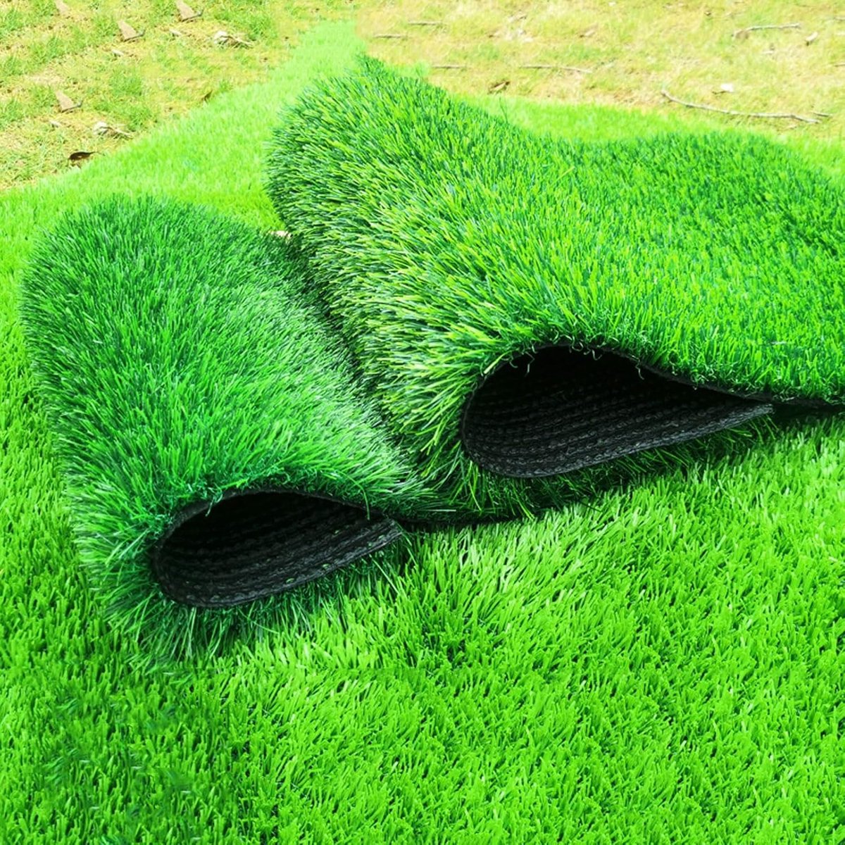 Kunstgras Deurmat - Balkon Tapijt - Buiten Gebruiken - Hoge Kwaliteit Synthetisch - 3x4m - Groen