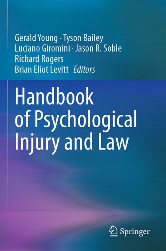 Handbook of Psychological Injury and Law - cover