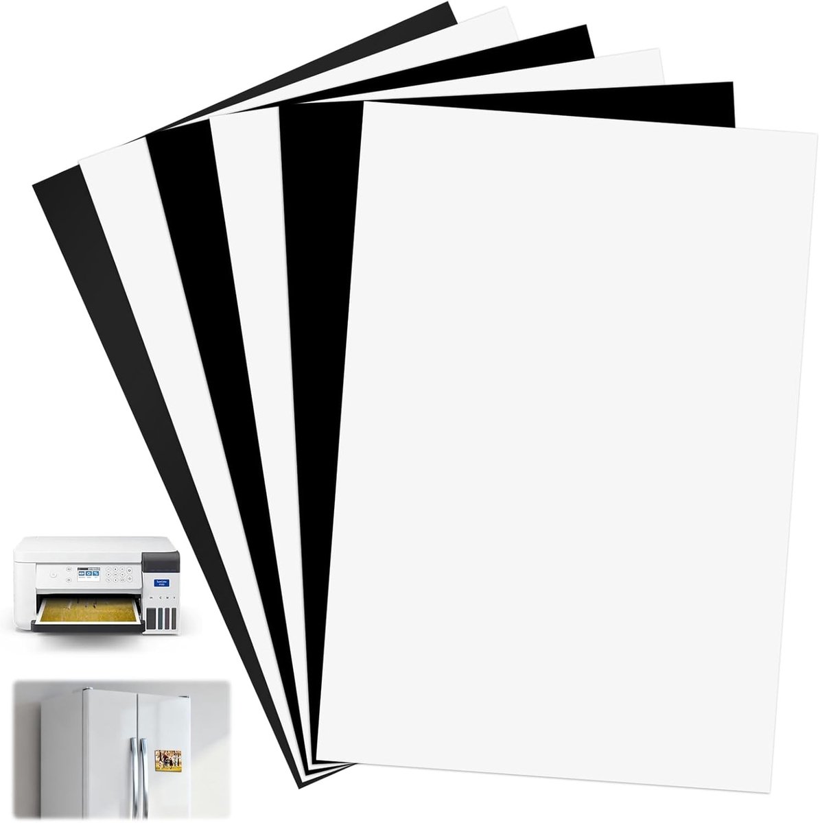 Magnetisch Bedrukbaar Papier - Flexibele Magnetische Etiketten - A5 Formaat 6 Stuks
