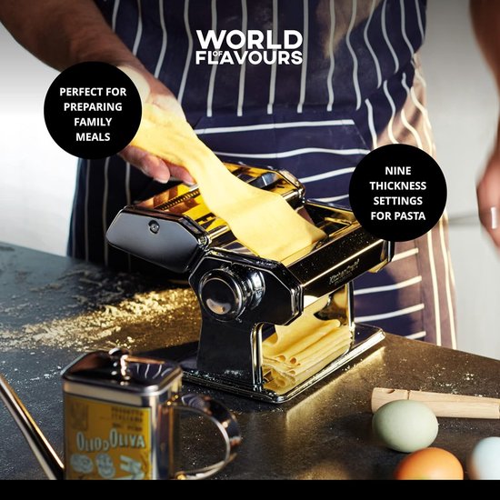 Pasta Machine - Pasta Maker - Pasta Tool - deeg rol apparaat van Merkloos — afbeelding 2